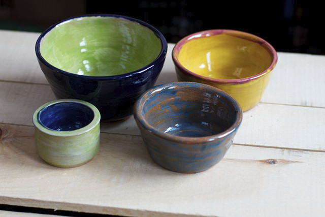 mixed pottery bowls